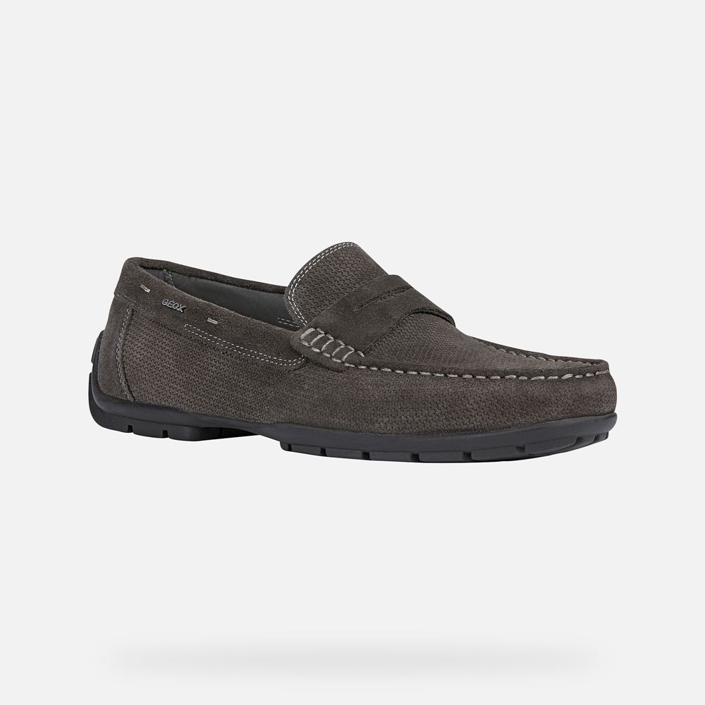 Geox Erkek Loafers Koyu Zeytin Yeşili - Moner 2Fit - ENS-047526